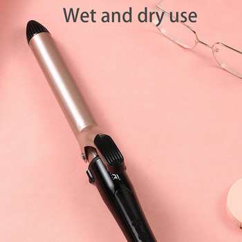 SONOFLY 17 мм керамика Грижа за коса Маша за мокра суха коса Ролки за коса с 5 температури Бързо нагряване Инструменти за оформяне на салон за красота v-567