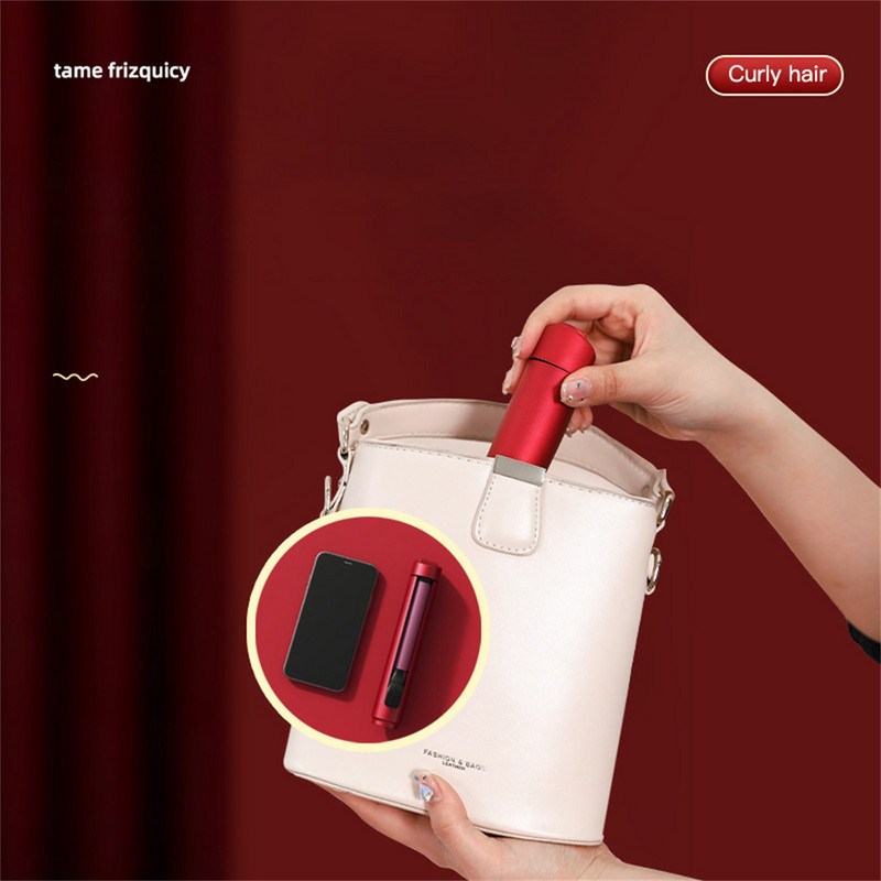 Mini garbanojimo geležis trumpiems plaukams Keraminis mažų plaukų suktukų lygintuvas kelionėms Dvigubos įtampos garbanojimo lazdelė, skirta kelionėms visame pasaulyje