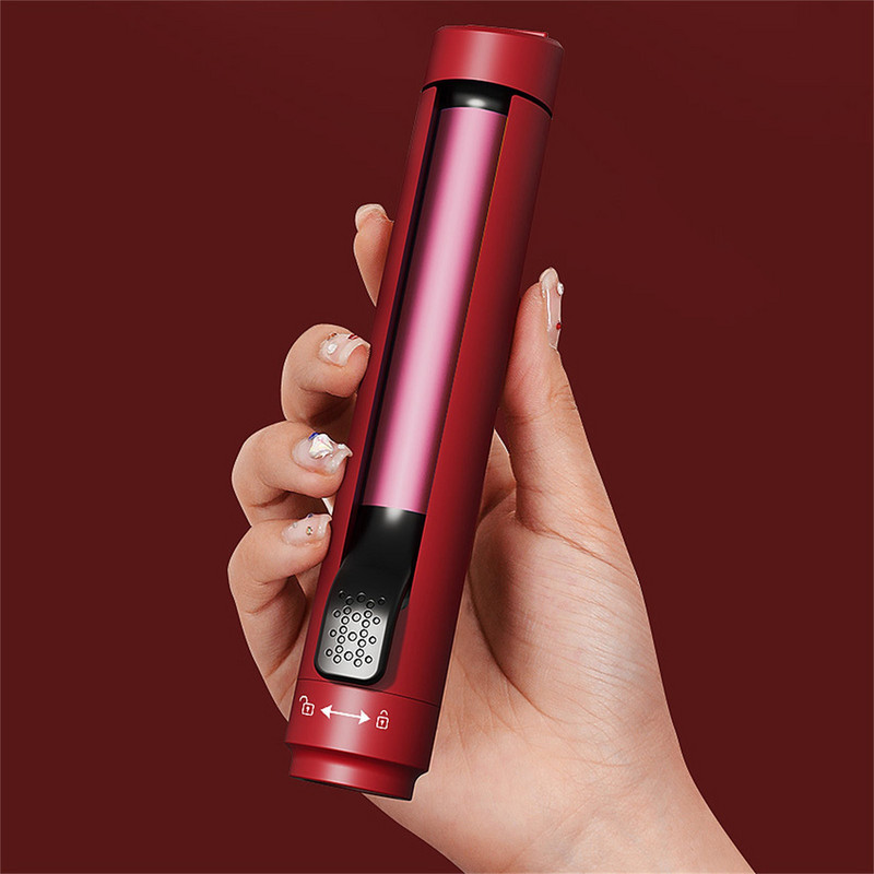 Mini garbanojimo geležis trumpiems plaukams Keraminis mažų plaukų suktukų lygintuvas kelionėms Dvigubos įtampos garbanojimo lazdelė, skirta kelionėms visame pasaulyje