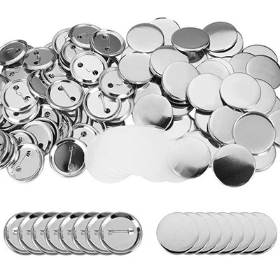 2023 JAUNA 100GAB Metāla pogu tapas Tukšas pogas emblēmas detaļu izgatavotājs значки набор 25MM/32MM/37MM/44MM/50MM/56MM/58MM/75MM
