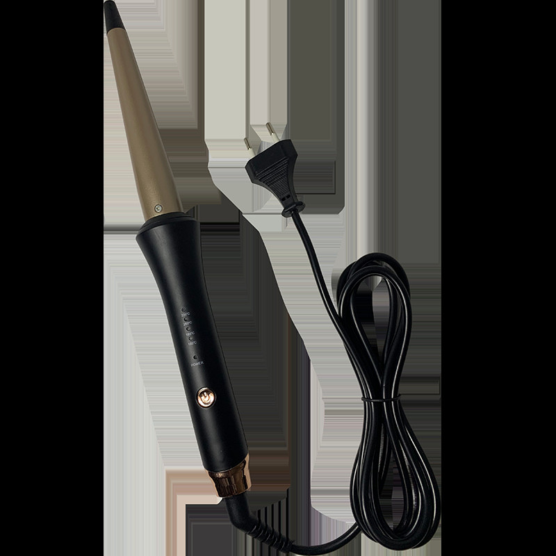 Kirpyklų suktukams kūginiai garbanojimo geležies vieno vamzdelio keramikos glazūra kriaušės gėlės kūgio elektriniai plaukai garbanoti plaukai : 110-240 - v