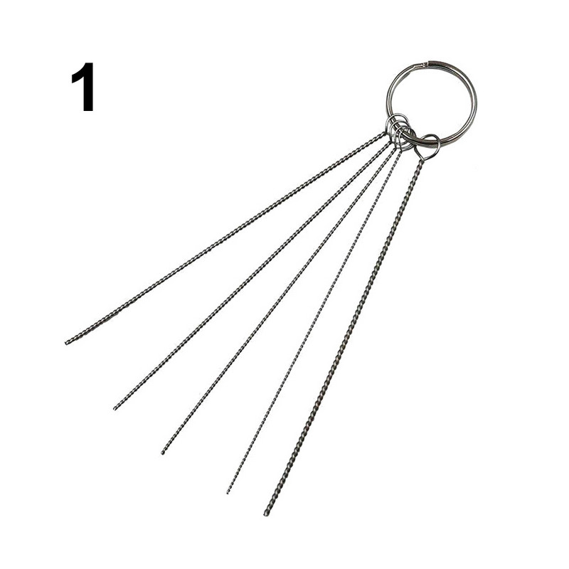 1 komplekt Airbrush pihustusotsaku puhastus parandustööriistade komplekt nõela ja harja komplekti puhasti Airbrush pihustusnõela ja harja otsik wzpi