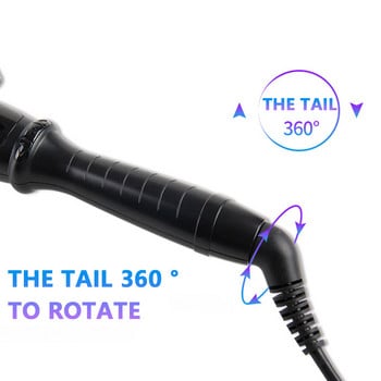 TOHUAN Lengthen Hair Curler Професионална маша за коса LCD Регулиране на температурата Curling Wand Roller Beauty Styling Tools