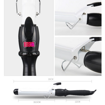TOHUAN Lengthen Hair Curler Professional Hair Curling Roller LCD Ρύθμιση θερμοκρασίας Ράβδος μπούκλας Roller Beauty Styling