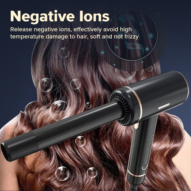 Šalto vėjo plaukų garbanojimo lygintuvas su keramine jonine statine Smart Šalto oro plaukų garbanojimo lazdelė profesionalus plaukų suktukas