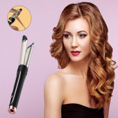 2 viename vėsaus oro elektrinis plaukų garbanojimo geležies keraminis PTC greitas kaitinimas 3 pavarų tiesinimo garbanojimo dvigubo naudojimo plaukų lazdelė su oro kanalu