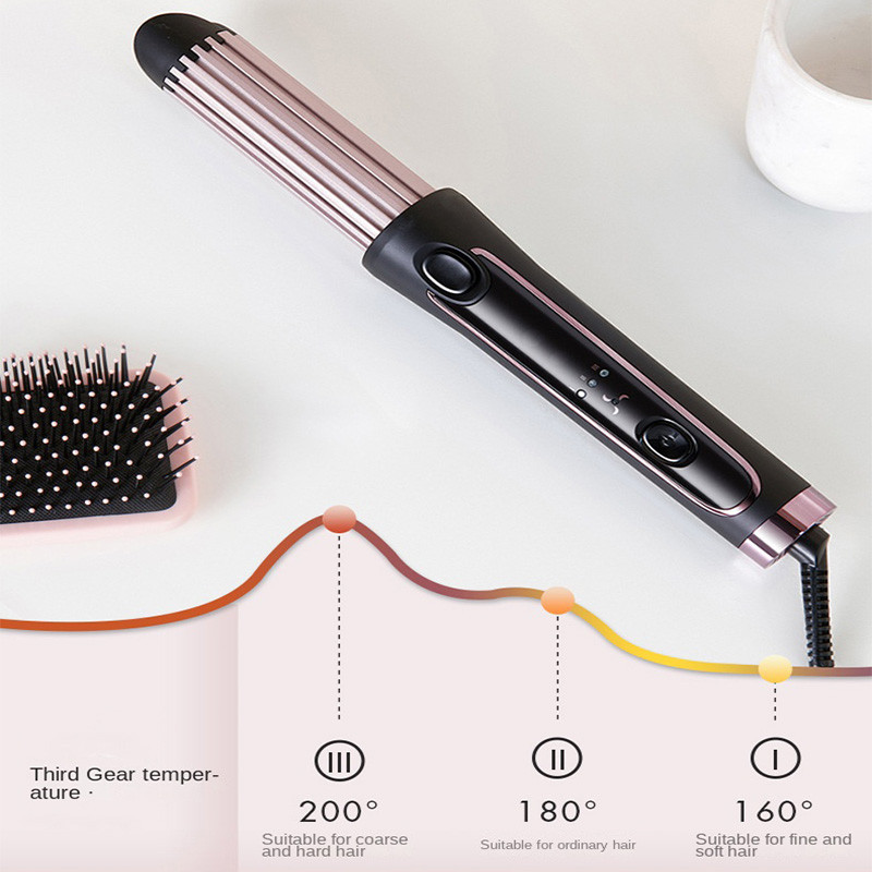 2 viename vėsaus oro elektrinis plaukų garbanojimo geležies keraminis PTC greitas kaitinimas 3 pavarų tiesinimo garbanojimo dvigubo naudojimo plaukų lazdelė su oro kanalu