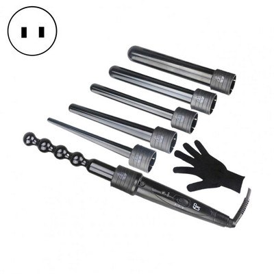 1 set ondulator de păr electric Fashion 6 în 1 set de tuburi de schimb turmalină din ceramică Kit universal eficient de ondulare