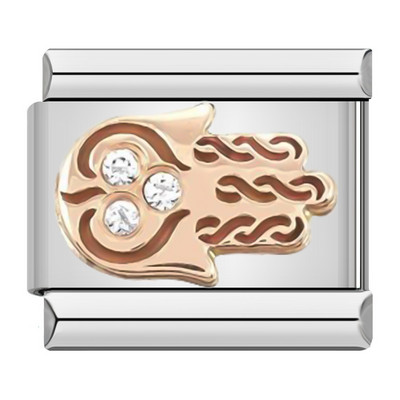 Hapiship Νέο Γνήσιο Daisy Flower Fish Palm Ψηλοτάκουνα Charm Italian Link Fit 9mm βραχιόλι Ανοξείδωτα κοσμήματα κατασκευή DJ595