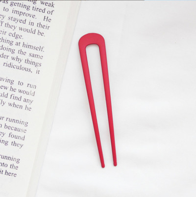 Μεταλλικά μπαστούνια μαλλιών για γυναίκες Shell Καρφίτσες με κλιπ μαλλιών Μινιμαλιστικό σχήμα U για κορίτσια Φουρκέτες Hair Bun maker Headwear