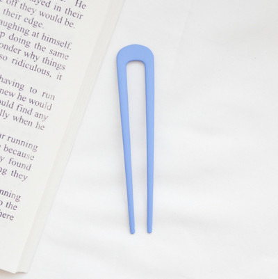 Μεταλλικά μπαστούνια μαλλιών για γυναίκες Shell Καρφίτσες με κλιπ μαλλιών Μινιμαλιστικό σχήμα U για κορίτσια Φουρκέτες Hair Bun maker Headwear