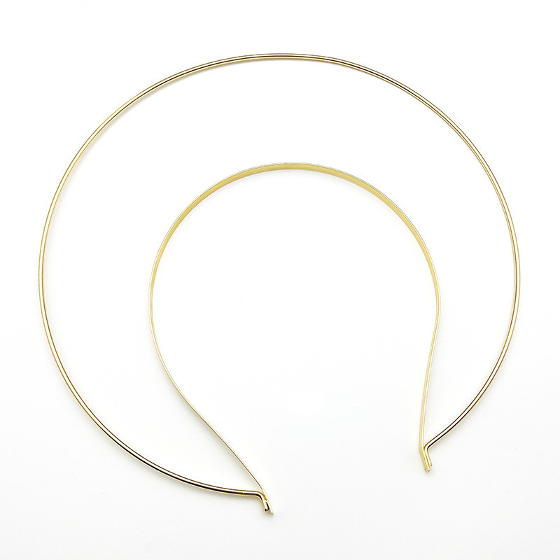 3 sluoksnių karūnėlė vestuvių nuotakos plaukų lankelis Halo dvisluoksnė galvos juosta karūnos pagrindo priedai Moteriška metalinė juosta galvos apdangalas