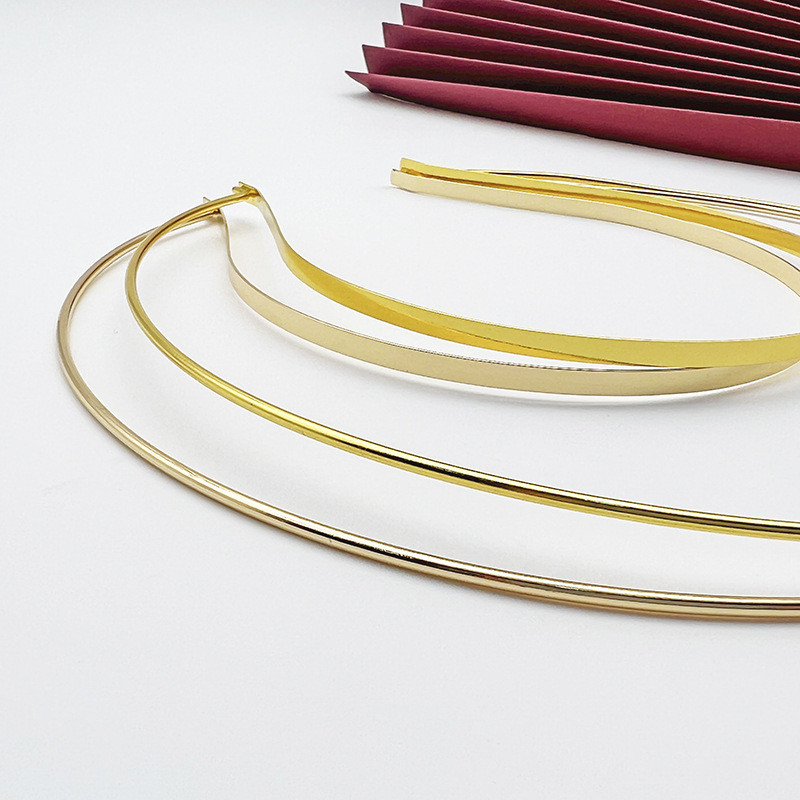 3 sluoksnių karūnėlė vestuvių nuotakos plaukų lankelis Halo dvisluoksnė galvos juosta karūnos pagrindo priedai Moteriška metalinė juosta galvos apdangalas