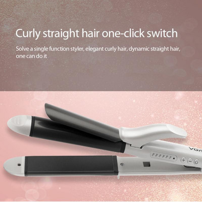 VGR Straight Roll dvigubos paskirties elektrinis volelis keramikinis 2i tarpvalstybinis plonų plaukų tiesinimo kiaušinių volelis užsienio prekybos įtvaras