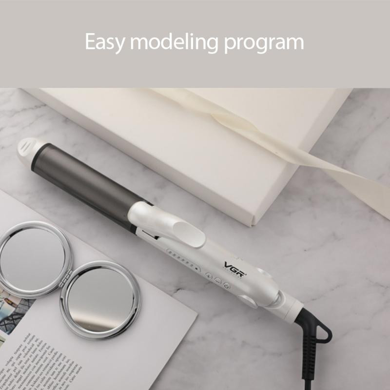 VGR Straight Roll dvigubos paskirties elektrinis volelis keramikinis 2i tarpvalstybinis plonų plaukų tiesinimo kiaušinių volelis užsienio prekybos įtvaras