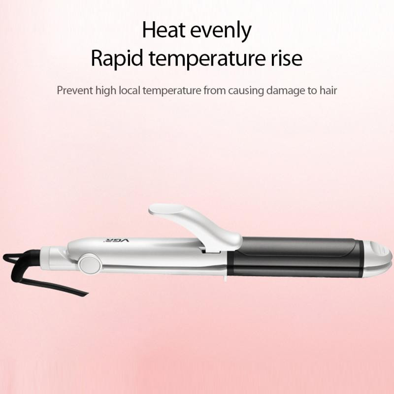 VGR Straight Roll dvigubos paskirties elektrinis volelis keramikinis 2i tarpvalstybinis plonų plaukų tiesinimo kiaušinių volelis užsienio prekybos įtvaras