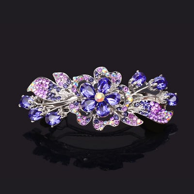 Nova korejska šarena kristalna leptir proljetna ukosnica od legure cirkona Gornja kopča Horizontalna kopča Elegantni ženski modni nakit za kosu