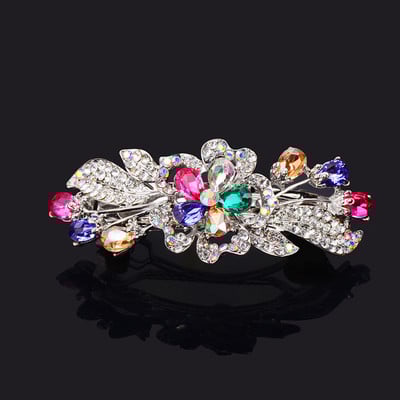 Nova korejska šarena kristalna leptir proljetna ukosnica od legure cirkona Gornja kopča Horizontalna kopča Elegantni ženski modni nakit za kosu