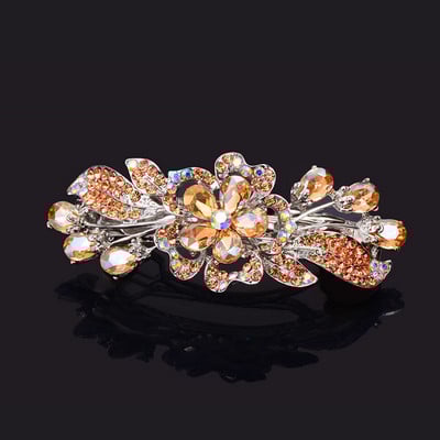 Nova korejska šarena kristalna leptir proljetna ukosnica od legure cirkona Gornja kopča Horizontalna kopča Elegantni ženski modni nakit za kosu