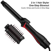 Σίδερο για μπούκλες 2 σε 1 για μπούκλες για μπούκλες με ένα βήμα Revlon στεγνώνει και σιδερώνει σε ένα βήμα για σίδερο για μπούκλες με ένα βήμα Revlon