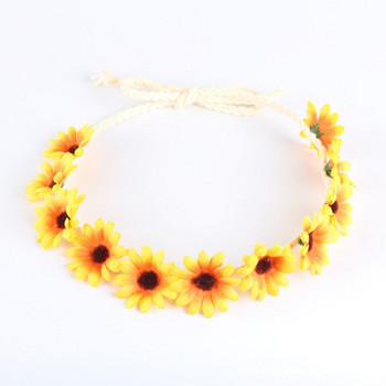 New Sunflower Crown Hair Wreath Bridal Headpiece Festivals Hair Band