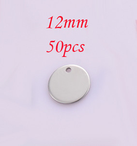 Nagyker 6mm-35mm rozsdamentes acél kerek kutyacédula medálok bélyegző blankok medálok nyakláncokhoz barkács ékszer készítés