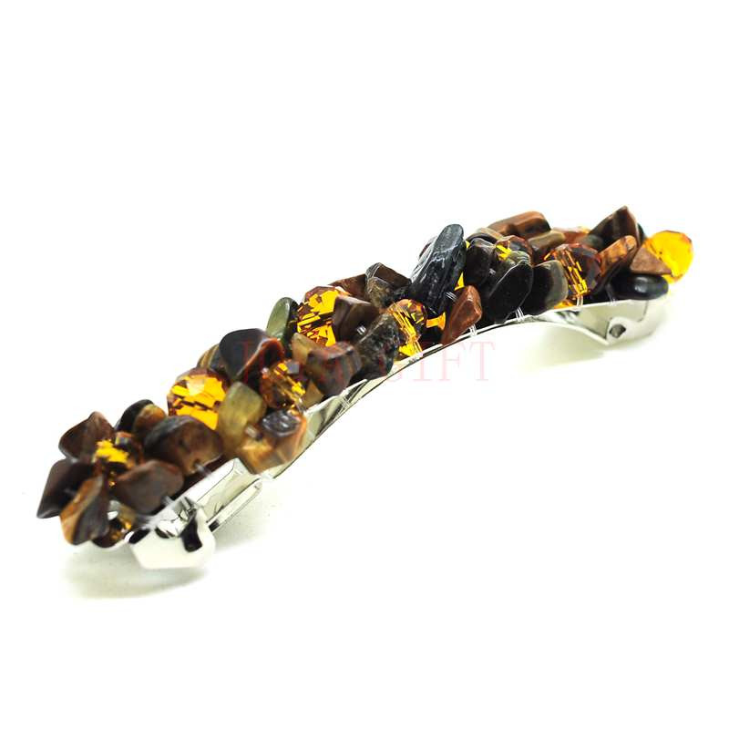 Stone Hair Crystal Tiger eye Kézzel készített szövött viselet és ékszer ékszer fejfedők nőknek