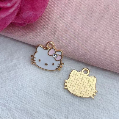 10 bucăți din aliaj, drăguț din desene animate, cercei cu pandantiv, breloc bricolaj, breloc, brățară, farmec, farmec pentru cercei.