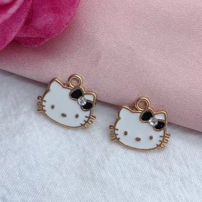 10 bucăți din aliaj, drăguț din desene animate, cercei cu pandantiv, breloc bricolaj, breloc, brățară, farmec, farmec pentru cercei.