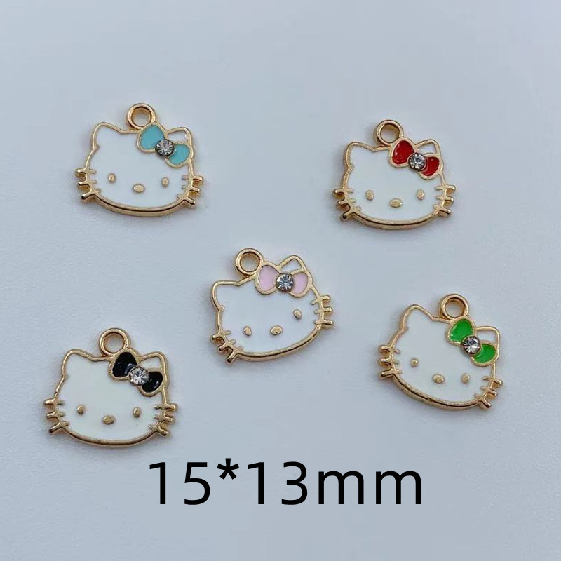 10 bucăți din aliaj, drăguț din desene animate, cercei cu pandantiv, breloc bricolaj, breloc, brățară, farmec, farmec pentru cercei.