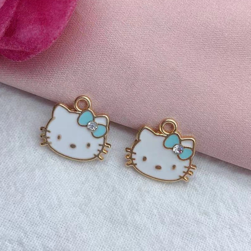 10 bucăți din aliaj, drăguț din desene animate, cercei cu pandantiv, breloc bricolaj, breloc, brățară, farmec, farmec pentru cercei.