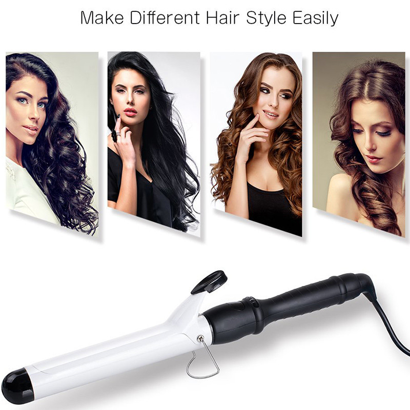 Professzionális kerámia hajsütővas gyorsmelegítő LCD hőmérséklet-beállítás női hajsütő pálca sínformázó eszközök