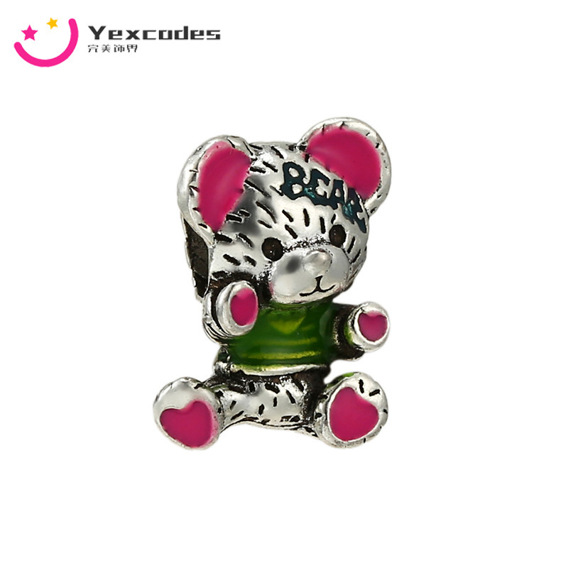 1Gb Krāsains Lāča Zieds Lapa CZ Kulons Helovīna šarms Oriģināls Rokassprādzes Ornamentu Aksesuāri DIY Rokassprādzes Kaklarota