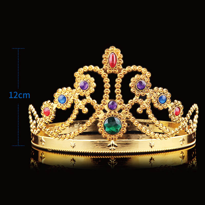 King Queen Pokrivalo za glavu Kruna Rođendanska Cosplay Podesiva festivalska šminka Potrepštine za plesne zabave XIN-Dostava