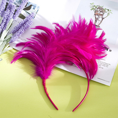 Boho Feather Hairband Fashion Carnival Party Head Decoration Dance Performance Hair Band Halloween Festival Hair Accessories