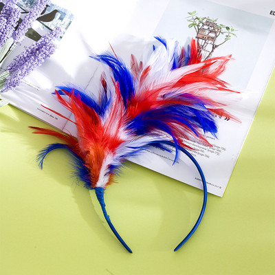 Boho Feather Hairband Fashion Carnival Party Head Decoration Dance Performance Hair Band Halloween Festival Hair Accessories