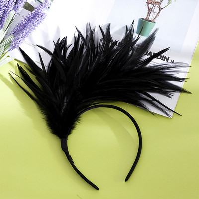 Boho Feather Hairband Fashion Carnival Party Head Decoration Dance Performance Hair Band Halloween Festival Hair Accessories