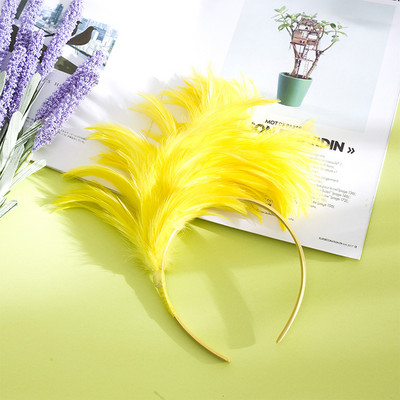 Boho Feather Hairband Fashion Carnival Party Head Decoration Dance Performance Hair Band Halloween Festival Hair Accessories