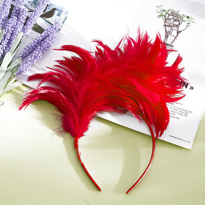 Boho Feather Hairband Fashion Carnival Party Head Decoration Dance Performance Hair Band Halloween Festival Hair Accessories