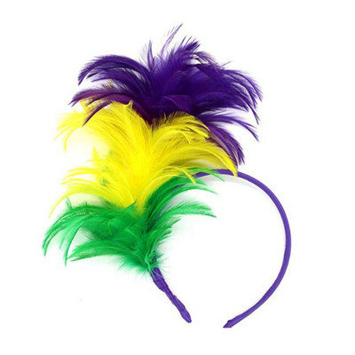 Boho Feather Hairband Fashion Carnival Party Head Decoration Dance Performance Hair Band Halloween Festival Hair Accessories