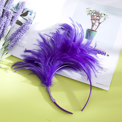 Boho Feather Hairband Fashion Carnival Party Head Decoration Dance Performance Hair Band Halloween Festival Hair Accessories