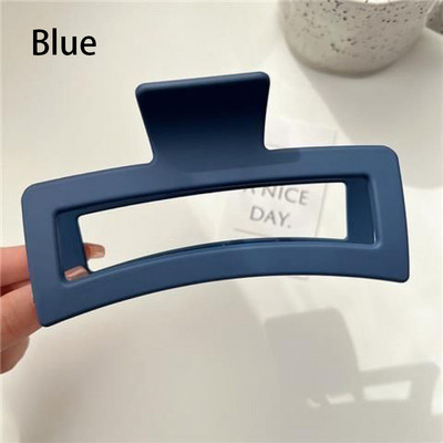 Nadrozmerné klipy na uchopenie, kórejská verzia, módne jednoduché štvorcové matné žraločie klipy, dámske praktické vlasové pazúry, pokrývky hlavy, vlasové doplnky