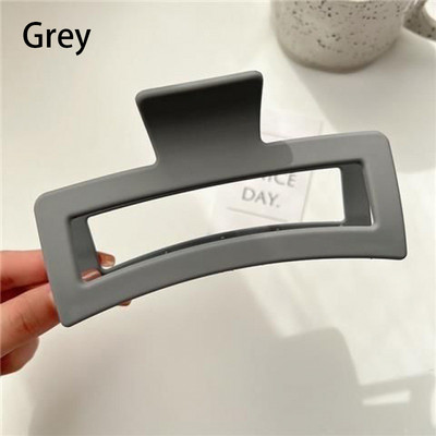 Nadrozmerné klipy na uchopenie, kórejská verzia, módne jednoduché štvorcové matné žraločie klipy, dámske praktické vlasové pazúry, pokrývky hlavy, vlasové doplnky