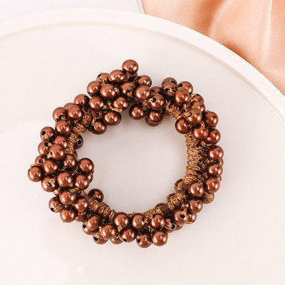 Elegant Pearl Rubber Band Hair Tie Coada de cal Funie de par Coreeană Femeii Moda Accesorii pentru păr