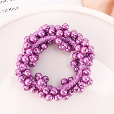 Elegant Pearl Rubber Band Hair Tie Coada de cal Funie de par Coreeană Femeii Moda Accesorii pentru păr