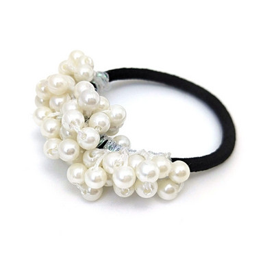 Elegant Pearl Rubber Band Hair Tie Coada de cal Funie de par Coreeană Femeii Moda Accesorii pentru păr