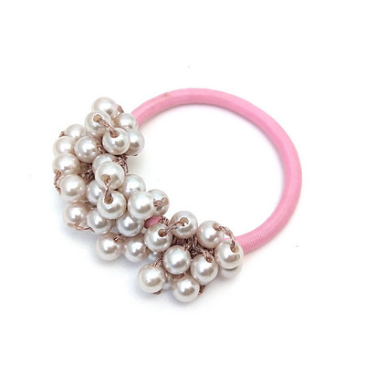 Elegant Pearl Rubber Band Hair Tie Coada de cal Funie de par Coreeană Femeii Moda Accesorii pentru păr