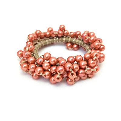 Elegant Pearl Rubber Band Hair Tie Coada de cal Funie de par Coreeană Femeii Moda Accesorii pentru păr