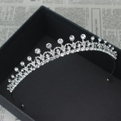 8 Designs Kristály esküvői menyasszonyi tiara korona nőknek szalagavató fej diadem hajdíszek Esküvői menyasszony haj Ékszer kiegészítők