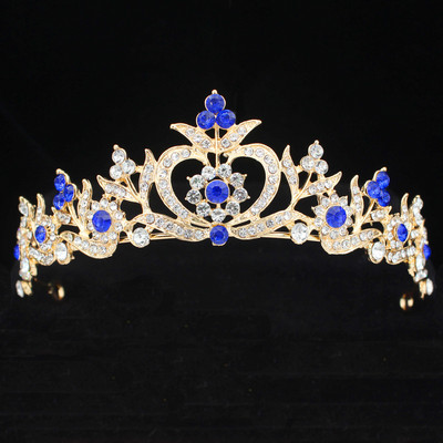 8 Designs Kristály esküvői menyasszonyi tiara korona nőknek szalagavató fej diadem hajdíszek Esküvői menyasszony haj Ékszer kiegészítők